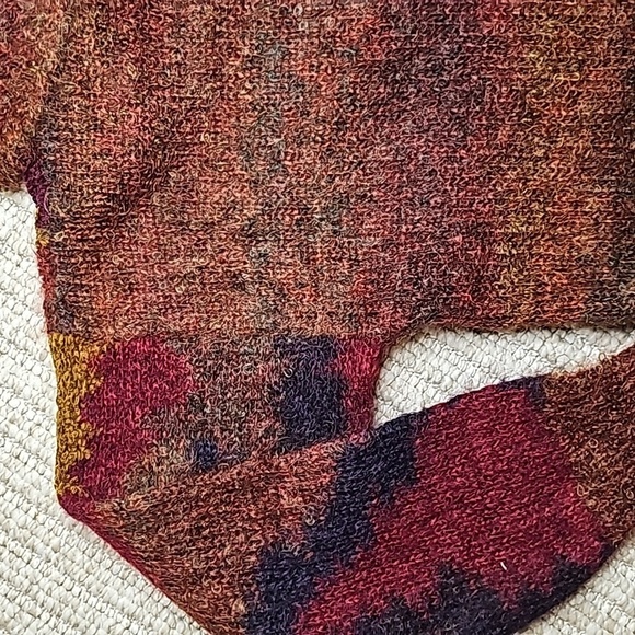 Vintage JEANNE PIERRE Mohair Turtleneck Sweater with Abstract Patterns Small - Picture 12 of 15